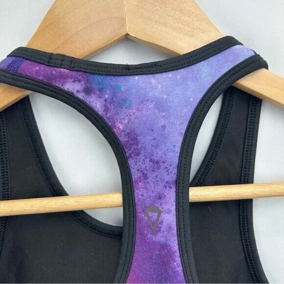 Ivivva by Lululemon Girls Galaxy Print Racerback Tank Top Purple Blue Size 6 - Picture 4 of 6